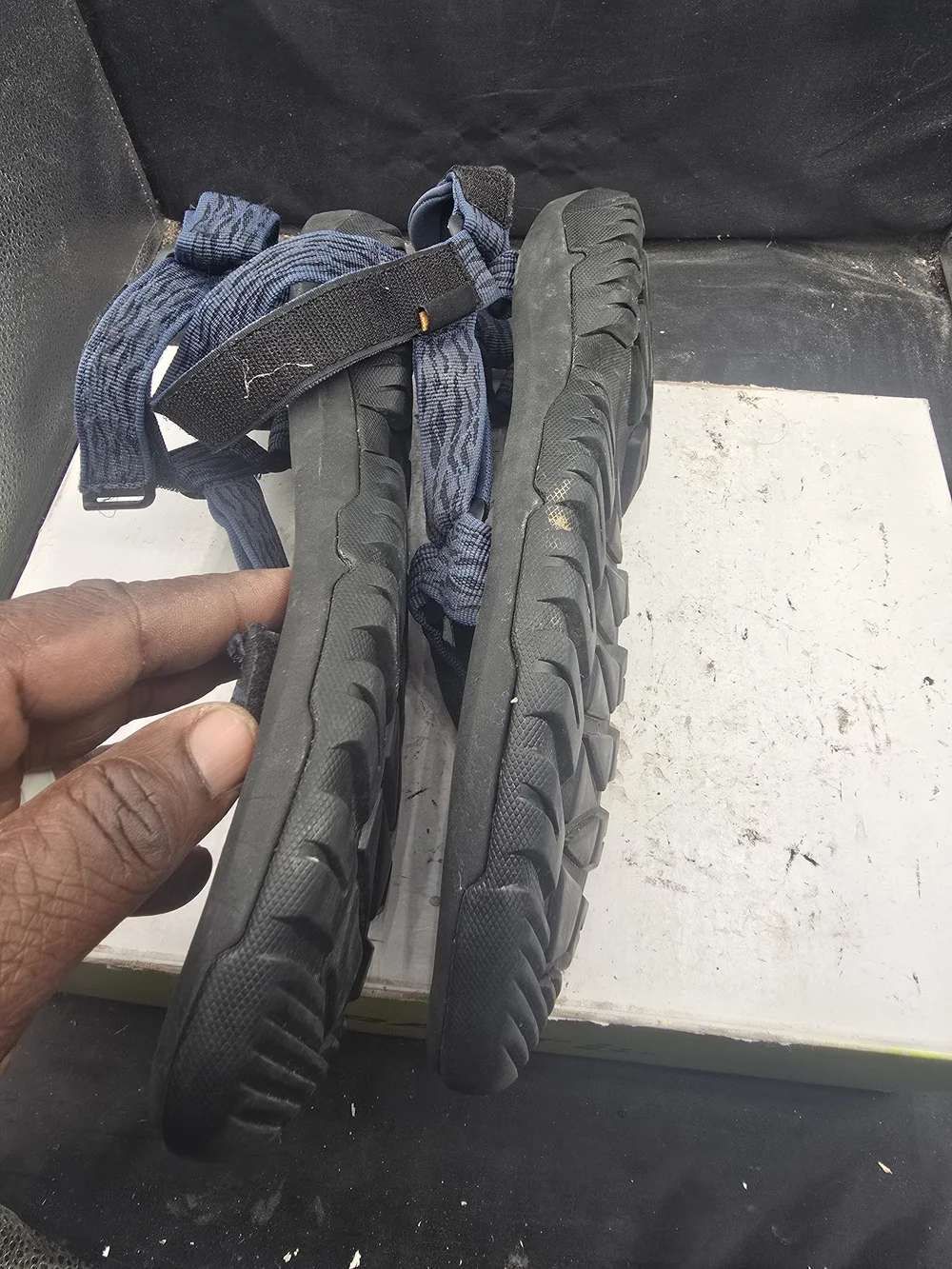 Teva Blue and Black Sport Sandals